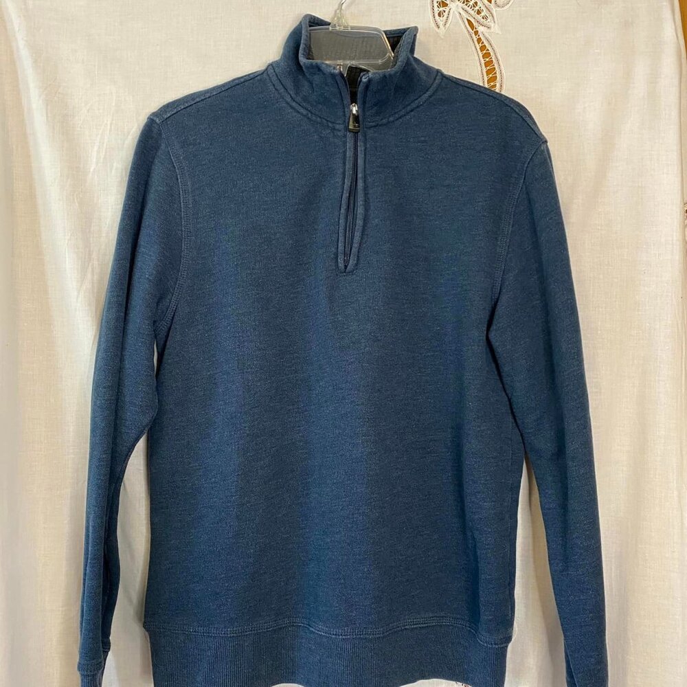 Arrow Blue Fleece Quarter Zip Pullover S
